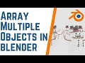 Array Multiple Objects in blender (Use only one array modifier)