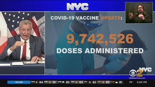 De Blasio Says Vaccination, Not Mask Mandate, Is The Solution To Growing COVID Cases