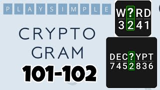 PlaySimple CRYPTOGRAM level 101 102