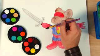 Art Lesson: How to Paint a Super Hero Teddy Using  Watercolour