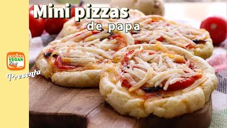 Mini pizzas de papa, libres de gluten- Cocina Vegan Fácil