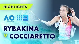 Match Highlights: Elena Rybakina v Elisabetta Cocciaretto -Australian Open 2023 | WWOS