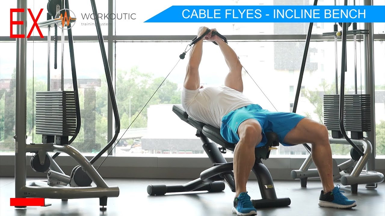 Chest Exercises - CABLE FLYES - INCLINE BENCH - YouTube