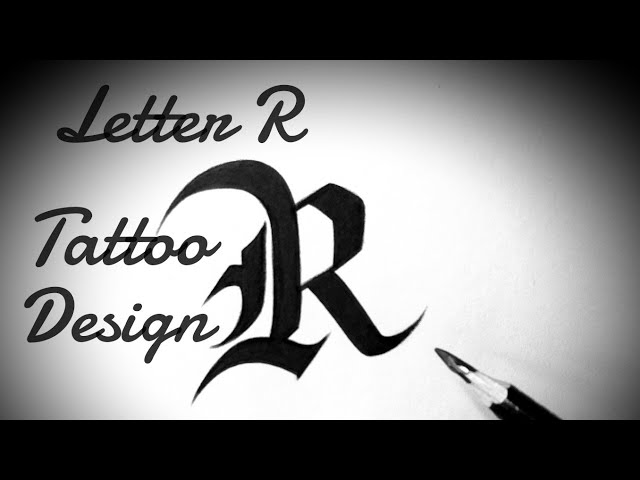 Cursive Letter R Tattoo