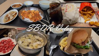 🚋지겹게 출퇴근하는 직장인의 일주일🍽️여의도 급식, 맥도날드, 샤브샤브, 마파두부, 수제버거