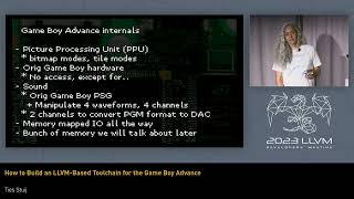 2023 LLVM Dev Mtg - How to build an LLVM-based toolchain for the Game Boy Advance