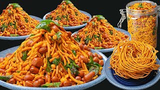 अब बाजार जैसा नमकीन घर पर बनाये और महीने भर खायें | Bombay Mix Recipe | Sev Namkeen | Kabitaskitchen