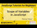 16 - Scope of a Variable in JavaScript | JavaScript tutorials for Beginners