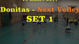 DONITAS H1 -  NEXTVOLLEY H1 18-03-2017 SET 1