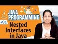 Nested Interfaces in Java - Interface in Java Programming Language - Java Programming Tutorial