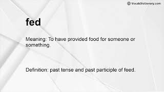 fed Meaning