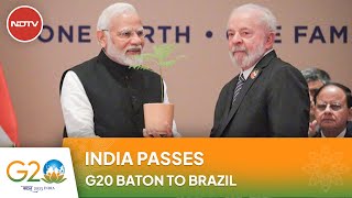 G20 Summit 2023 | New Delhi G20 Summit Over, India Passes Presidency Baton To Brazil