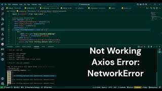 Axios Error Network Error in React Native