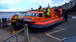 RNLI Hovercraft launch from Arnside - 18:03:18