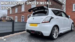 Installing my Monster Sport Wing to my ZC32S Swift Sport - Looks Ace!