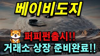 베이비도지코인 퍼피펀 출시!!그 다음은 어느 거래소에 상장이 될것인가!!?베이비도지의 운명은!!?