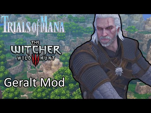 Trials of Mana The Witcher 3 Geralt Mod