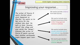 64. GCSE Paper 2, Q4 revision (Aberfan/London earthquake)