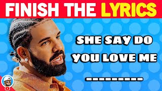 FINISH THE LYRICS - Popular Songs Edition 🎵 | Music Quiz