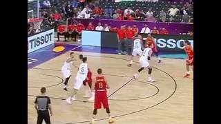 讓Pau Gasol超越Tony Parker，成為歐錦賽得分王的俐落三分！