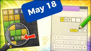 Solving Wordle and Minute Cryptic | 2026 May 18 | A Mind At Play