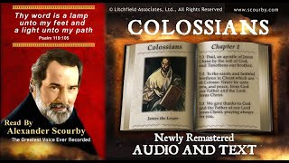 51 | Book of Colossians | Read by Alexander Scourby | AUDIO & TEXT | Free on YouTube | GOD IS LOVE!