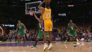 Ron Artest Clutch 3-Pointer - Game 7 (Lakers Vs. Celtics) NBA Finals HD