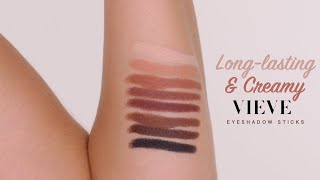 The most CREAMY, Long-Lasting Eyeshadow Sticks by VIEVE | Shonagh Scott #shorts