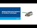 Miniature Fluid Control Solutions for Ventilator Technologies | ASCO