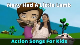Mary Had A Little Lamb Poem | Action Songs For Kids | Nursery Rhymes With Actions | Baby Rhymes