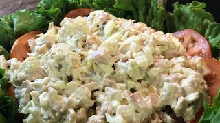 HOW TO MAKE A OLD SCHOOL CHICKEN SALAD FOR ONLY 5$ (A COOL QUICK REFRESHING RECIPE FOR THE SUMMER)