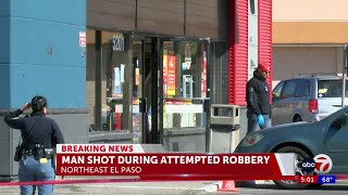 El Paso Police: store clerk shoots man who demanded money, displayed weapon