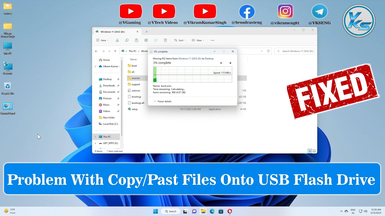 Problem With Copy/Paste Files Onto USB Flash Drive On Windows - How To ...