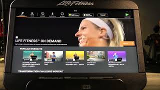 Life Fitness SE3HD Console Video #8 Choose Workout Overview