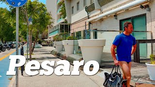 Sea front. Pesaro. Italy  - 4k Walking Tour around the City - Travel Guide. trends, moda #Italy