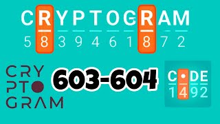 CRYPTOGRAM level 603 604