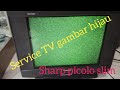 Service TV Sharp Picolo Slim gambar dominan hijau