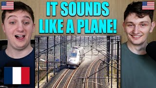 Americans React to the Fastest Train in Europe (574 km/h)