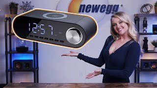 This is CRAZY! A Bluetooth SPEAKER, Wireless CHARGER, AND ALARM CLOCK All-in-One! - Unbox This!