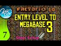 Factorio 1.0 Entry Level to Megabase 3, Ep 7: STEEL SETUP - Guide, Tutorial