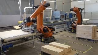 VOLPATO LS Sander with automatic handling solution by Kuka