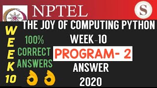The Joy of Computing Using Python ||Week-10|| Programming Assignment-2 Solution||#SKumarEdu||#python