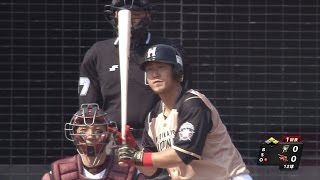 【プロ野球パ】“翔タイム”スタート!!中田が則本から先制タイムリー  2015/04/18 E-F