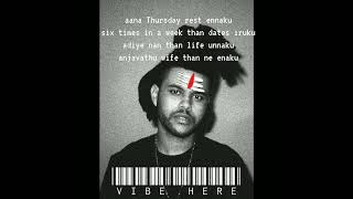 Starboy Tamil - weeknd(vaara iruthi) full version