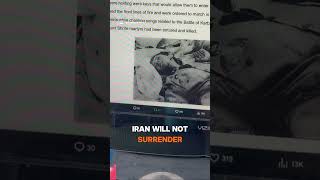 Why Iran won't surrender #substack #shorts