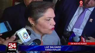 Congresista Luz Salgado se pronuncia tras difusión de audio CNM