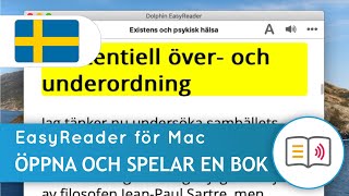 Hur du öppnar och spelar en bok – EasyReader för Mac (10.15 Catalina)