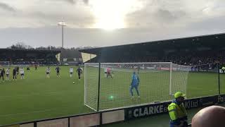 Mark O’Hara penalty hits post and rebounds in off Kelle Roos. St Mirren v Aberdeen 24/12/22