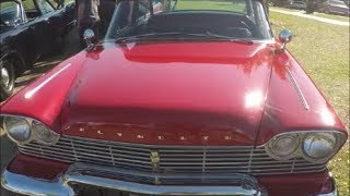 1957 Plymouth Plaza Two Door Sedan RedWhtEustis032418