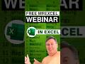 Free Excel Webinar March 20 2024 from MrExcel #ExcelWebinar #Free